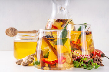 Fire cider, hot cold remedy drink