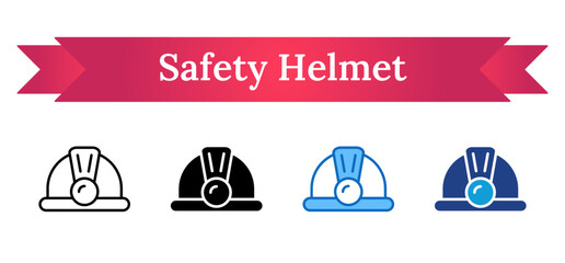 Safety Helmet Multi Style - Safety hard hat, representing mandatory head protection in industrial and construction environments