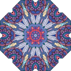 Colorful cute Mandalas. Decorative unusual round ornaments.