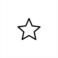 Gaming Star Rating Line Icon Vector