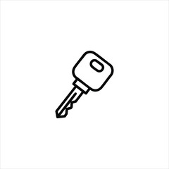 Modern Key Access Line Icon Vector