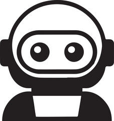 robot silhouette, android icon, mechanical robot shape, futuristic robot outline, humanoid robot silhouette,