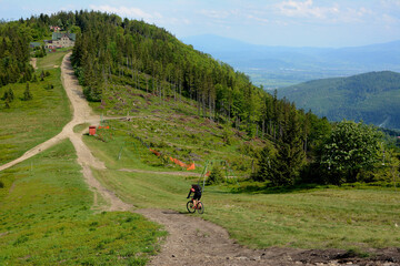 Beskid Śląski na rowerze. Klimczok