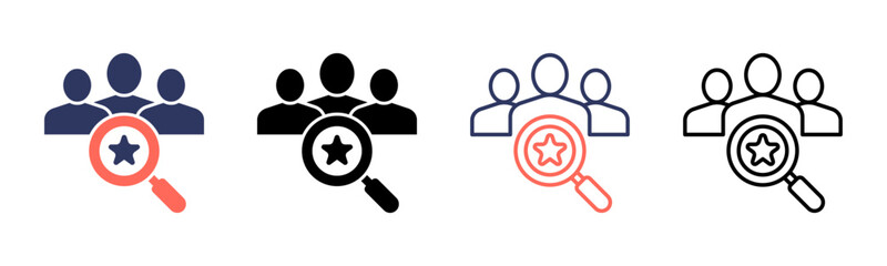 Competitive Analysis icon sheet multiple style collection