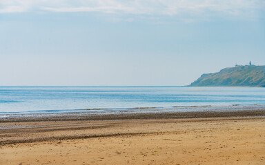 Beaufitul Coastline of Normandie, France, in summer