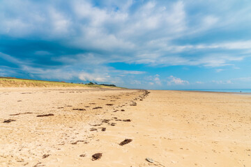 Beaufitul Coastline of Normandie, France, in summer