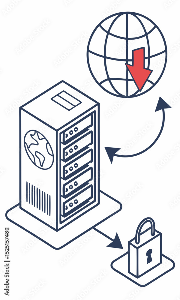 Poster global data security secure server and network infrastructure for enhanced protection