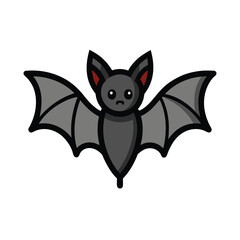 Obraz premium A cute cartoon bat vector illustration