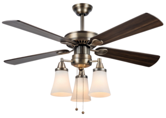 Ceiling Fans with Light isolated on white background