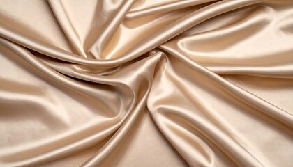 Beige silk fabric texture background.