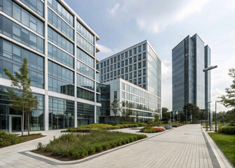 Fototapeta premium modern office building in london, Modern office buildings