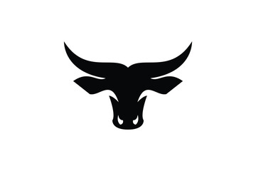 bull head logo icon vector illustration
