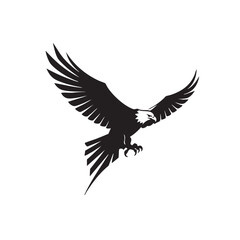 Obraz premium Majestic Eagle in Flight A Powerful Symbol of Freedom and Soaring