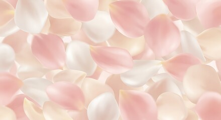 Obraz premium Delicate Pink and White Rose Petals Background Texture Perfect for Wedding Invitations or Romantic Designs
