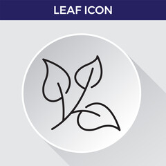 Leaf line icon. Collection of vector symbol in trendy flat style on white background. Leaf sings for design.