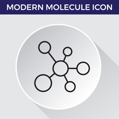 modern molecule outline icons. modern illustrations for mobile apps, web sites, flyers, banners etc isolated on white background. Premium quality signs.