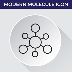 modern molecule outline icons. modern illustrations for mobile apps, web sites, flyers, banners etc isolated on white background. Premium quality signs.