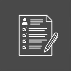 Obraz premium Medical form with checklist and pen. Patient medical record with checkboxes and personal data. Complete medical form for ophthalmology or traumatology clinic.