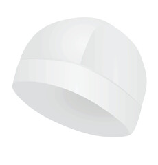 White winter hat. vector illustration