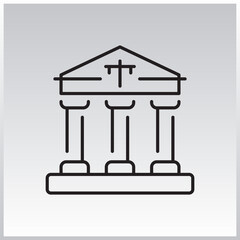 Buildings Linear icon collection. Editable stroke. Vector illustration.