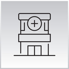 Buildings Linear icon collection. Editable stroke. Vector illustration.