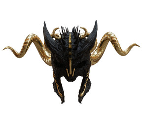 3D rendered fantasy gladiator's helmet isolated on transparent background