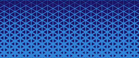 Triangles Halftone Pattern Vector Abstract Geometric Technology Background. Triangular Half Tone Texture.