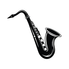 saxophone isolated on white