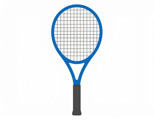 A clip art of a tennis racket. 