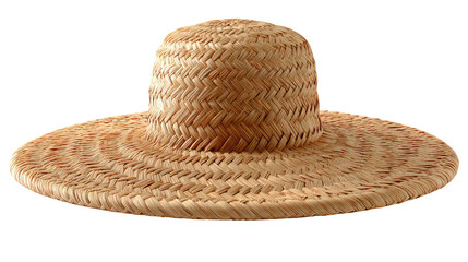 Straw Hat: A classic straw hat with a wide brim, intricately woven, offers a touch of rustic elegance and practical sun protection. This hat embodies timeless style and summer flair.