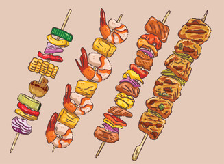 vector illustration barbecue