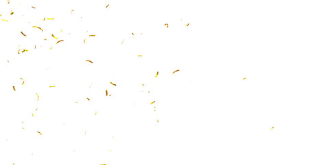 Colorful Confetti against a White Background Tranparent BG Confeti. Confetti partical isolated...