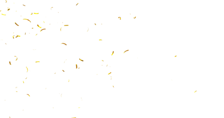 Colorful Confetti against a White Background Tranparent BG Confeti. Confetti partical isolated background. 3d Rendering Transparent Confetti.