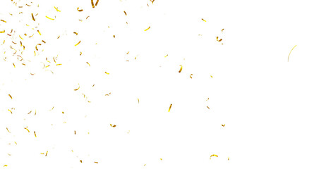 Colorful Confetti against a White Background Tranparent BG Confeti. Confetti partical isolated...