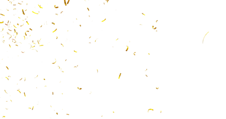 Colorful Confetti against a White Background Tranparent BG Confeti. Confetti partical isolated background. 3d Rendering Transparent Confetti.