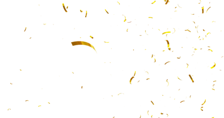 Colorful Confetti against a White Background Tranparent BG Confeti. Confetti partical isolated background. 3d Rendering Transparent Confetti.