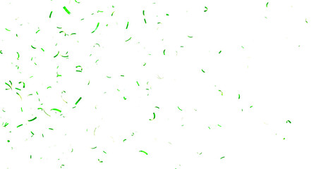 Colorful Confetti against a White Background Tranparent BG Confeti. Confetti partical isolated background. 3d Rendering Transparent Confetti.
