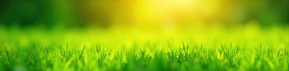 Vibrant green grass bathed in the warm sunlight of a clear day  Perfect for nature, environmental, or summer themes  Ideal for website backgrounds or design projects ,  vibrant,  texture
