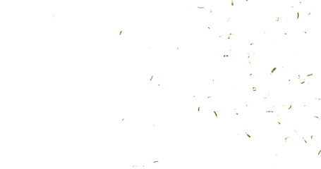 Colorful Confetti against a White Background Tranparent BG Confeti. Confetti partical isolated background. 3d Rendering Transparent Confetti.