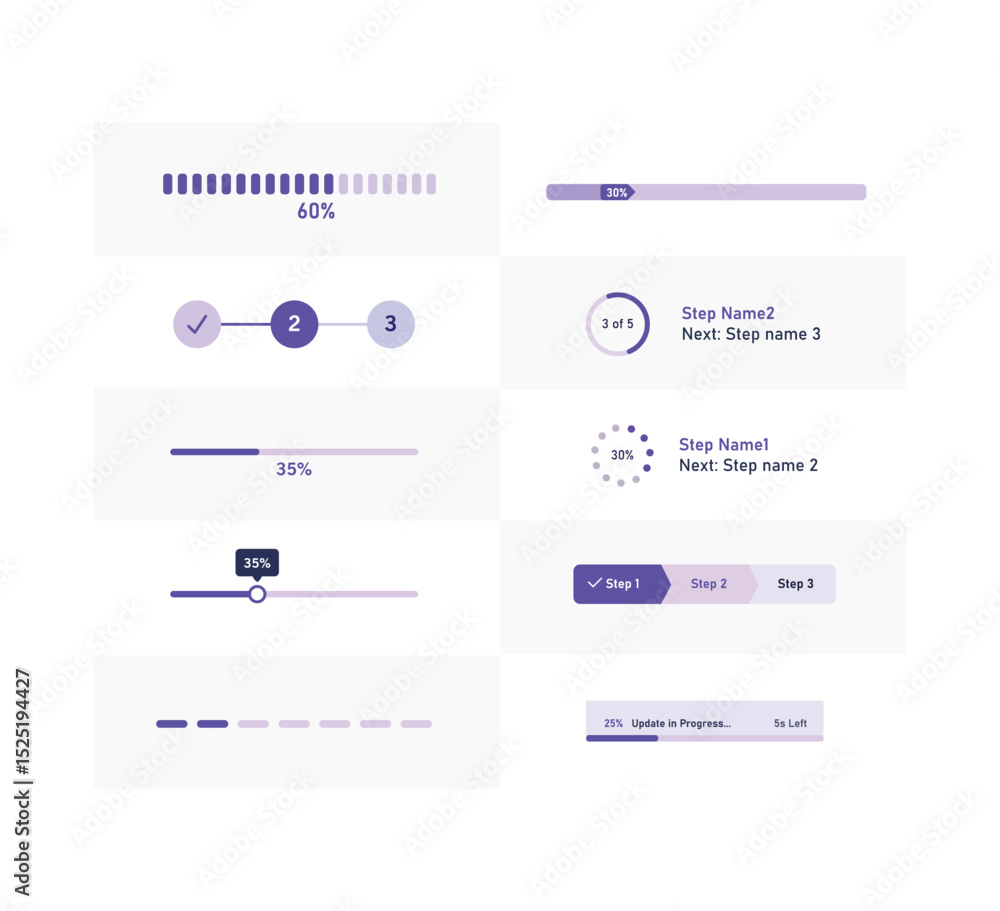 Poster progress bar user interface design. loading bar progress icons, load sign green vector illustration.