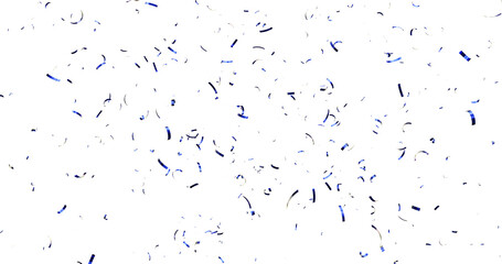 Colorful Confetti against a White Background Tranparent BG Confeti. Confetti partical isolated...