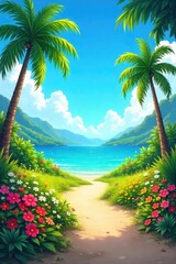 Vibrant, sun-drenched landscape perfect for illustrating summer, warmth, and carefree vibes  Ideal for travel, vacation, and nature-themed projects  Enjoy this high-resolution image ,  yellow,  day