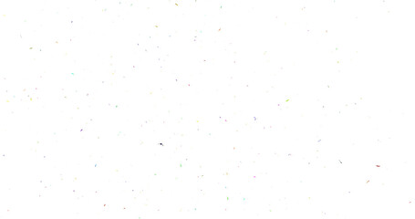 Colorful Confetti against a White Background Tranparent BG Confeti. Confetti partical isolated background. 3d Rendering Transparent Confetti.