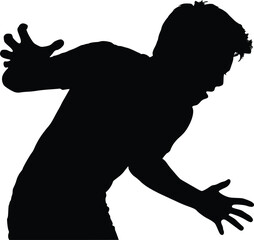 Silent Scream Silhouette - Inner Torment Expression