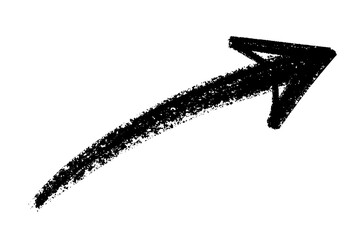 Curved grunge right arrow element design