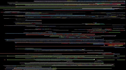 Complex arrangement of lines and markings