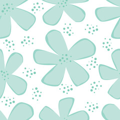 coquette seamless purple flowers pattern. Delicate petals and vibrant blossoms create an artistic and vintage botanical illustration. Perfect for wallpaper, fabric, wrapping paper and more.
