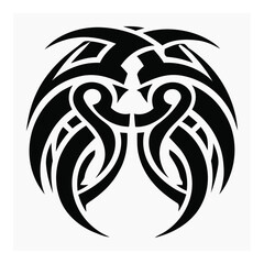 Symmetrical Tribal Symbol Illustration