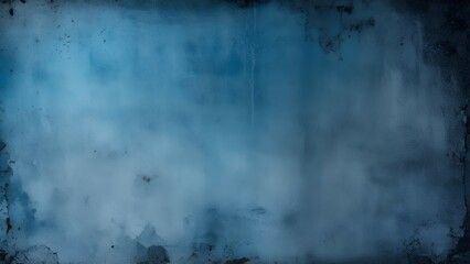 Fototapeta premium Abstract blue industrial background with worn textures.