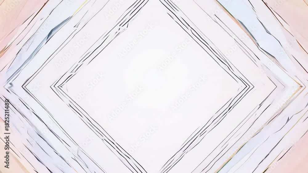 Poster soft abstract design serene layers of pastel colors in diamond shape for calming and elegant atmosph